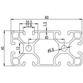 Profil aluminiowy 4080