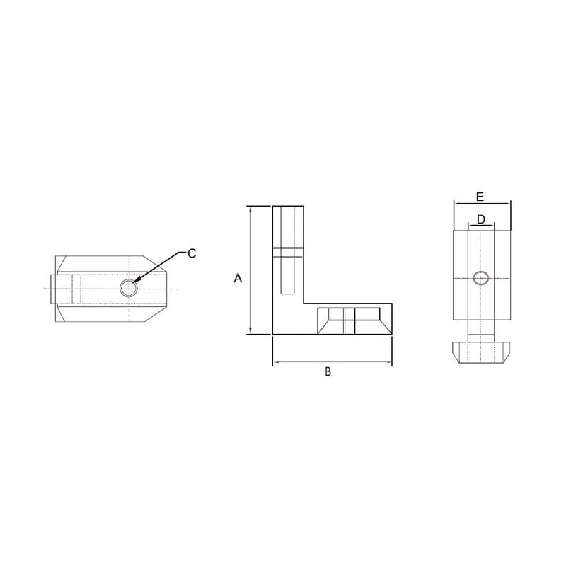 Wspornik kątowy wewnętrzny