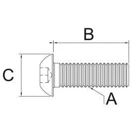 Śruba imbusowa z łbem kulistym