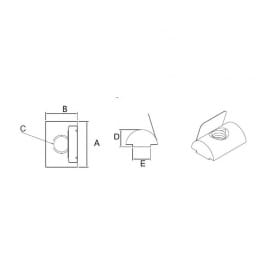 Półokrągła nakrętka sprężynowa