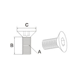 Śruba z łbem płaskim