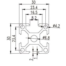 Profil aluminiowy 30