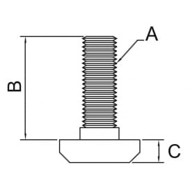 Śruba wpustowa serii T