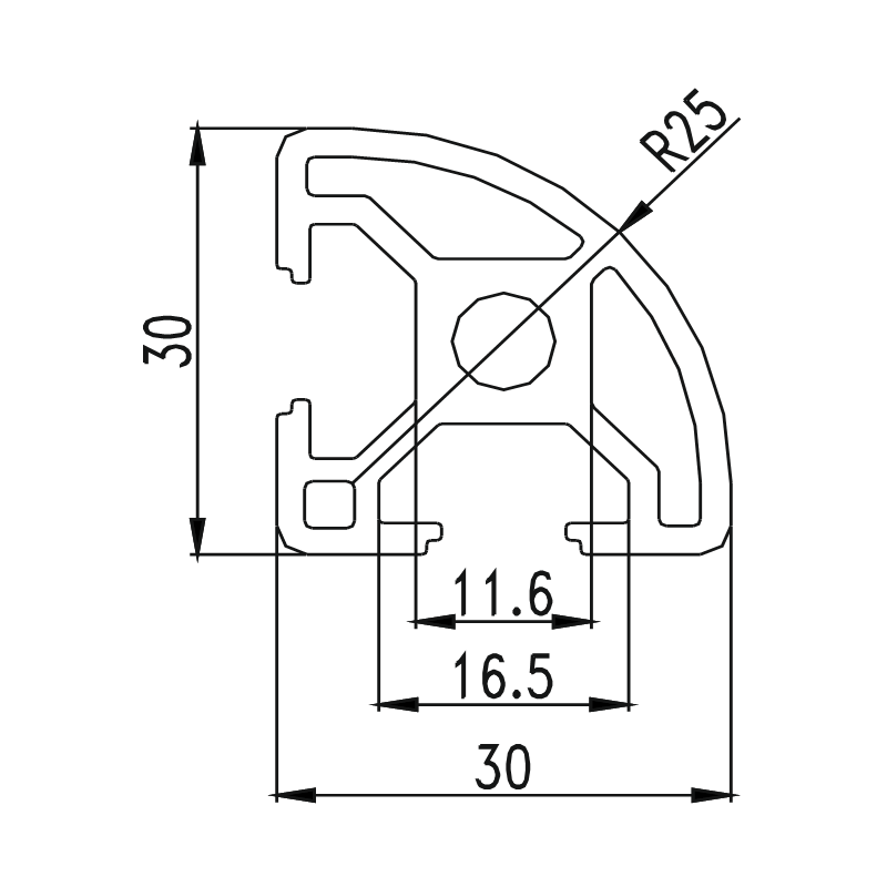 Profil aluminiowy 30R