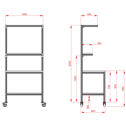 Stół montażowy MR_1000x640