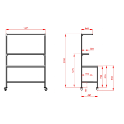 Stół montażowy MR_1500x640